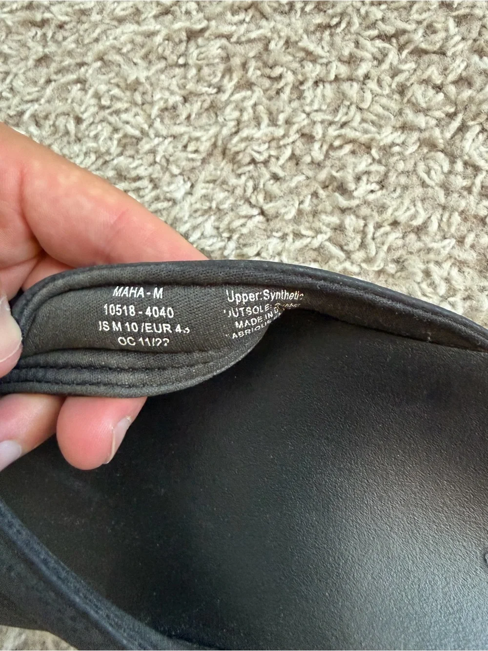 OluKai Black Flip Flop Sandals with Subtle Logo
